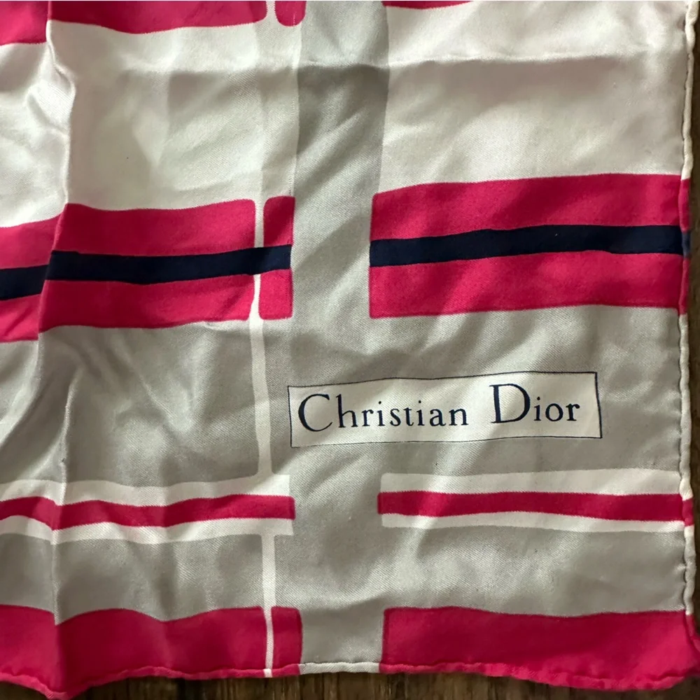 Christian Dior silk scarf